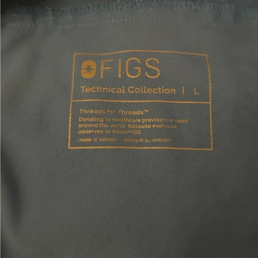 FIGS Blue Scrub Jogger Pants Tapered Athletic Fit Medical Workwear Men’s Large